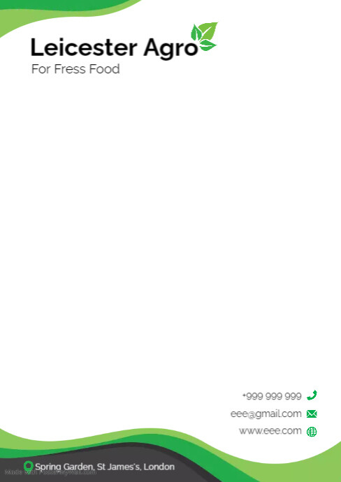 Letterhead for Agro Business