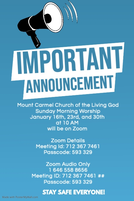 Copy of Important announcement flyer template | PosterMyWall