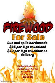 customizable design templates for firewood for sale postermywall firewood flyer