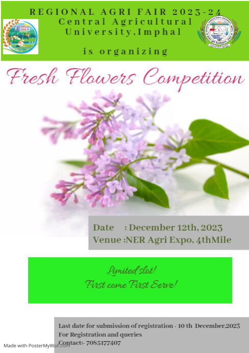 Flower Show Poster (1) A4 template