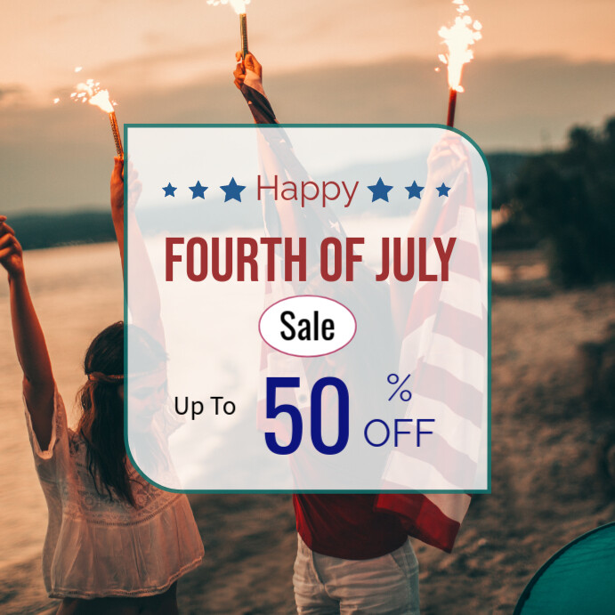 505 Off Sticker Plantilla de 4th July 505 off sale templates | PosterMyWall