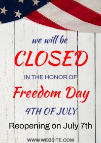 4th July A4 template