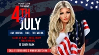 4th July Celebration Twitter Plasing template