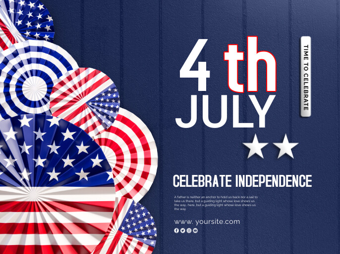 4th july Præsentation template