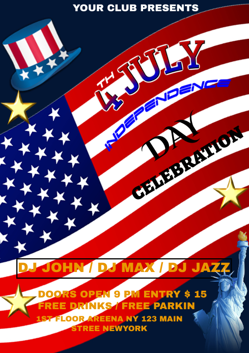 4TH JULY Template PosterMyWall