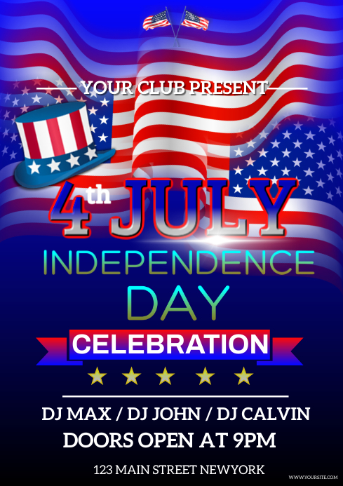 4TH JULY Template PosterMyWall