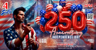 4th july Independence Day Celebration Facebook Shared Image Video template