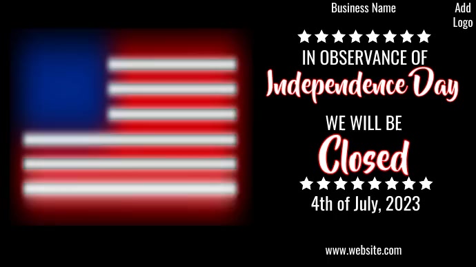 4th july independence day closing ad (1) Wpis na Twittera template