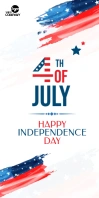 4th July Template Rollbanner 3 stopy × 6 stóp