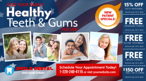 4th Of July Dentist Ads template