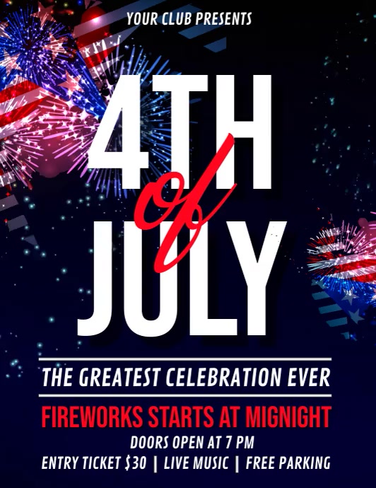 Customize 2,650+ 4th Of July Poster Templates PosterMyWall