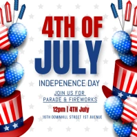 4th of July, event, Independence day, event Instagram 帖子 template