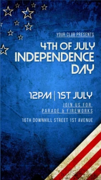 4th of July, event, Independence day, event Digital Display (9:16) template