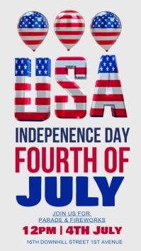 4th of July, event, Independence day История на Instagram template
