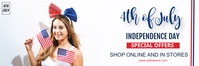 4th of july,independence day Banner 2' × 6' template