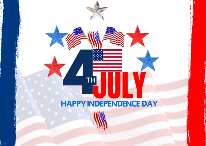 4th of July (1) Postcard template