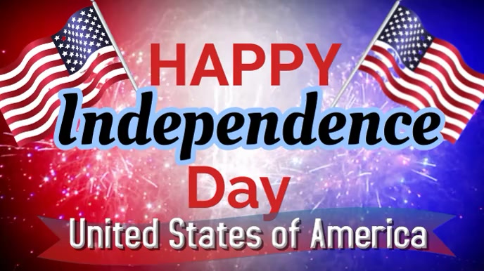 4th of july (1) Display digitale (16:9) template