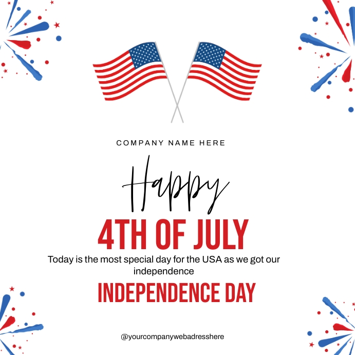 4th of july 2023 Instagram Post template