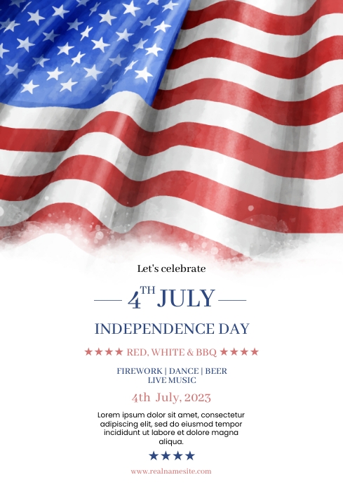 4th Of July A4 Template | PosterMyWall