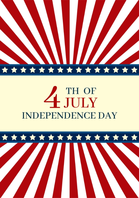 4th Of July A4 Template | PosterMyWall