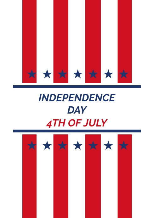 4th Of July A4 Template | PosterMyWall