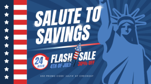 4th of July ad Digitalt display (16:9) template