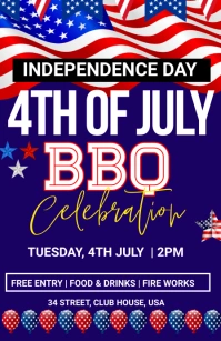 4TH OF JULY BBQ CELEBRATION Tabloide template