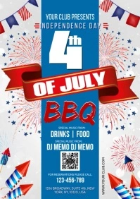 4th of july bbq A2 template