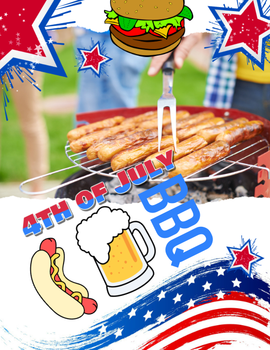 4th of july bbq Flyer Template PosterMyWall