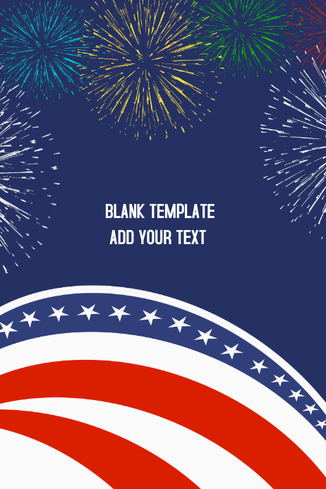 4th of July BLANK Poster Flyer template | PosterMyWall