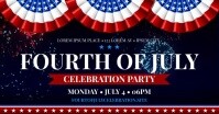 4TH OF JULY CELEBRATION BANNER Facebook Shared Image template