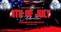 4TH OF JULY CELEBRATION FLYER auf Facebook geteiltes Bild template
