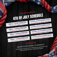 4th of July Celebration Instagram Post Video Instagram-bericht template