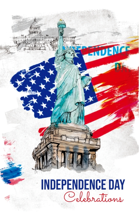 4th of JULY Celebrations POSTER Tabloid template