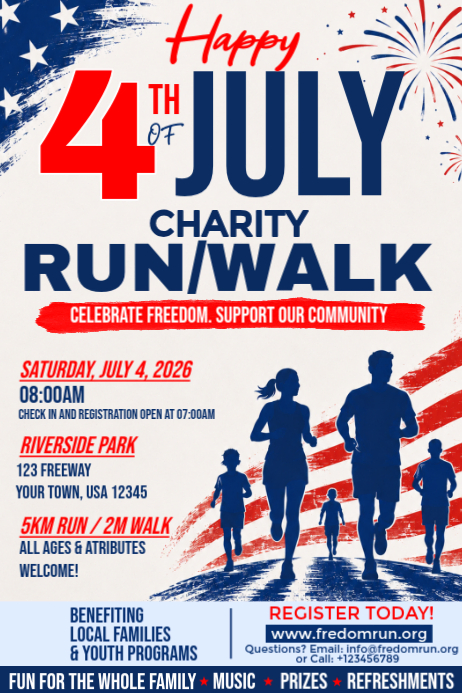 Charity Run/walk Event Posters Template | PosterMyWall