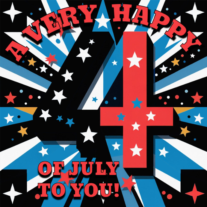 4th Of July Cheer Instagram Post template