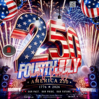 4TH Of July Club Party Video Template Pos Instagram