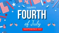 4th of july Affichage numérique (16:9) template