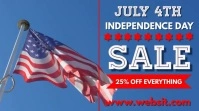 4th of july Affichage numérique (16:9) template