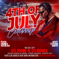 4th of July Instagram-bericht template