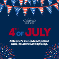 4th of July Instagram Post template