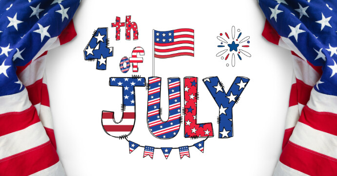4th of July Capa para evento do Facebook template