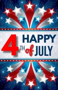 4th of july Half Page Wide template