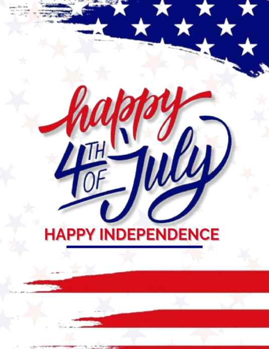 4th of july ใบปลิว (US Letter) template