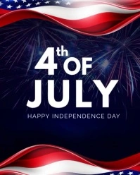 4th of july Instagram Portrait template
