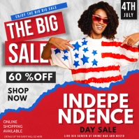 4th of july Instagram-bericht template