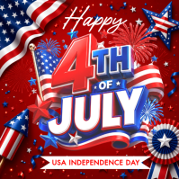 4TH OF JULY Publicación de Instagram template
