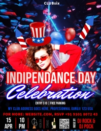 4th of July, Independence Day Flyer Template | PosterMyWall