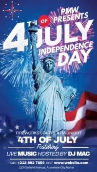 4th of July Instagram Story template