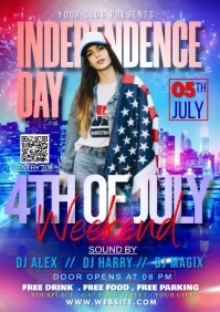 4th of july A3 template